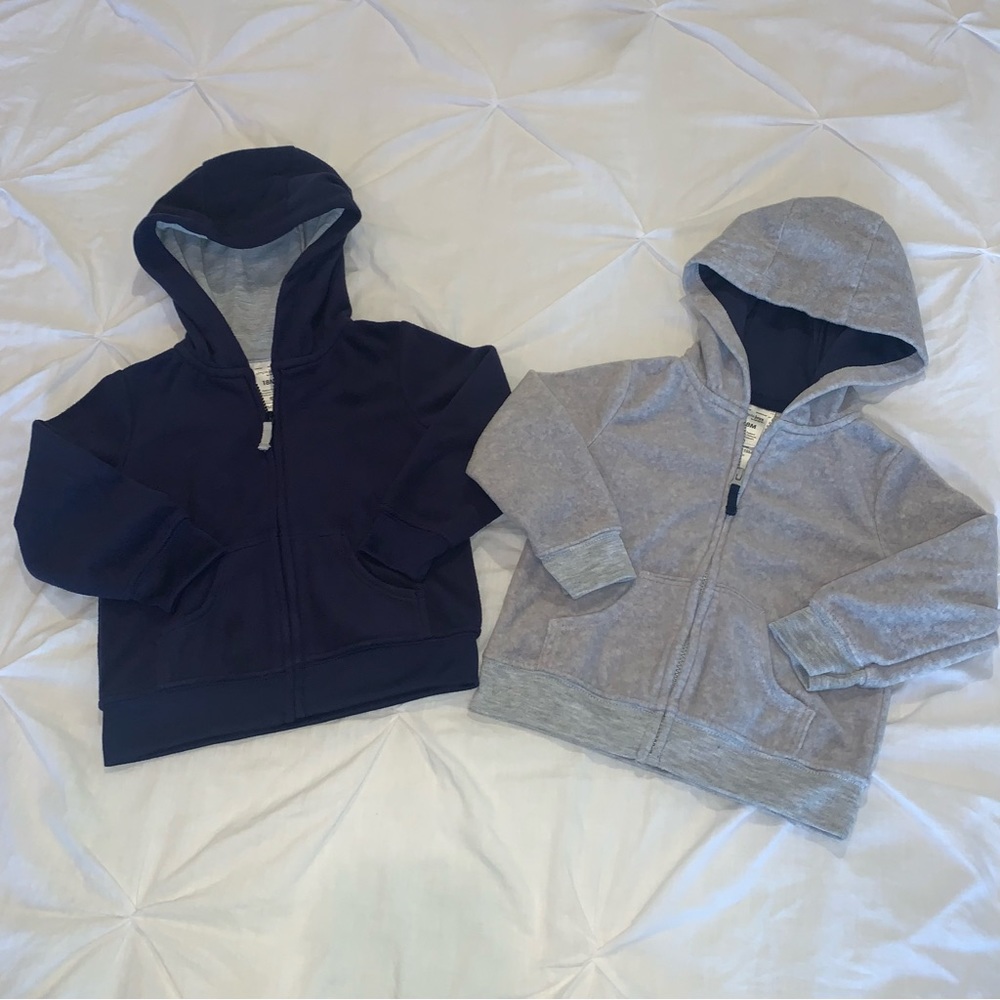 Carter’s Kids Toddler Fleece Full-Zip Hoodies Size 18M